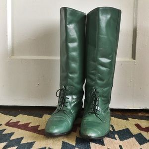 Vintage Marc Alpert Size 9 Green Riding Boots